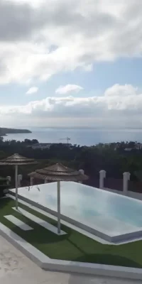 Luxueuse villa avec vue fantastique sur la mer et le coucher du soleil à Cala Tarida