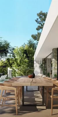 Urbanisation moderne avec villas de luxe – où le luxe rencontre la nature