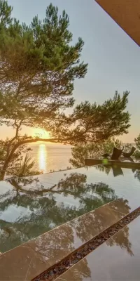 Villa en première ligne avec vue captivante sur le coucher du soleil