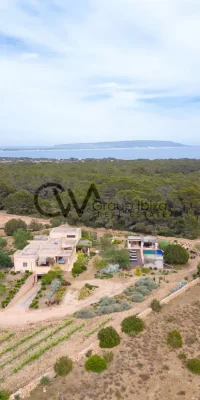 Impresionante villa a cinco minutos en coche de San Francisco Formentera