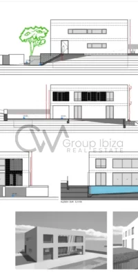 Terrain urbain de premier ordre avec projet prêt à construire près des plages de Cala Mastella et Cala Llenya à vendre