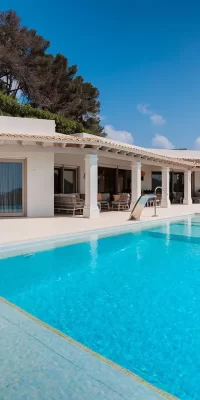 Villa de luxe à Ibiza avec vue panoramique et commodités exceptionnelles